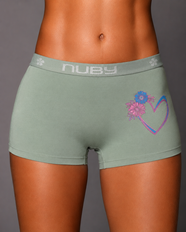 BOXER DAMA ESTAMPADO REF:407 - Verde, S