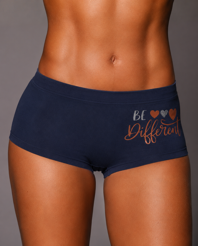 BOXER DAMA ESTAMPADO REF:411 - Azul Oscuro, XL